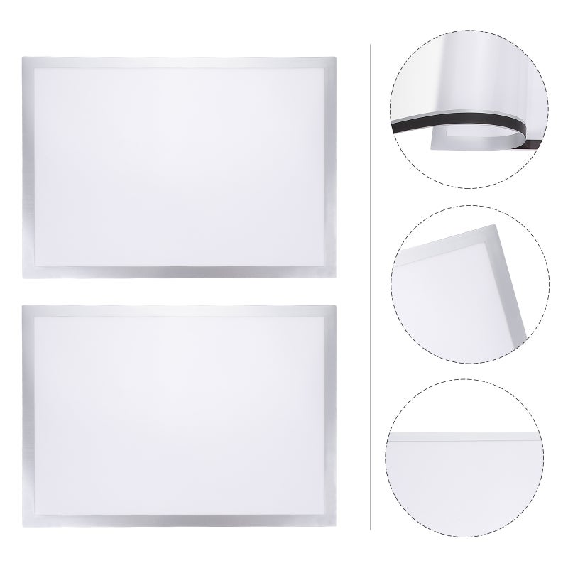 2 Sets Self-adhesive Picture Frames Home Magnetic Photo Frames For Paintings Display - Image 2