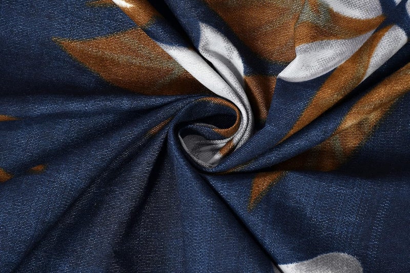 BSB مفرش سرير مزدوج بيس بي HOME مع 2 غطاء وسادة - 160 TC ميكروفايبر فائق النعومة - قابل للتنفس وخالي من التجاعيد - مجموعة 3 قطع | أزرق وبني - Image 3