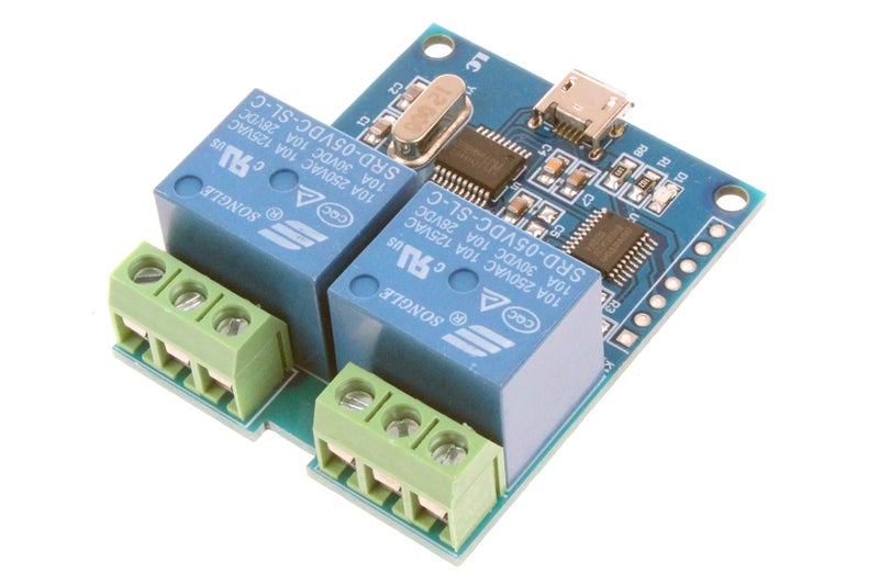 NOYITO 2-Channel USB Relay Module: Manual Control, 10A/250VAC, 10A/30VDC, 5V, 5W, 3 Terminals, Surface Mount, Normally Open Contacts - Image 3
