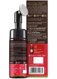 WOW Skin Science Apple Cider Vinegar + Salicylic Anti-Acne Foaming Face Wash  - Image 5