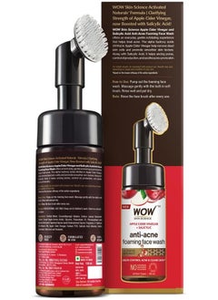 WOW Skin Science Apple Cider Vinegar + Salicylic Anti-Acne Foaming Face Wash  - Image 3