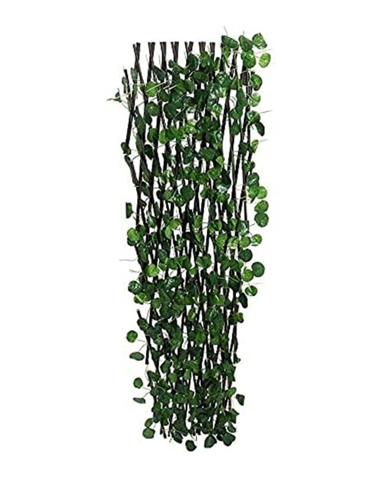 بلومنغ تايم 1.2m Artificial Extendable IVY Leaves Fence for Vertical Wall Garden Decoration - Image 2
