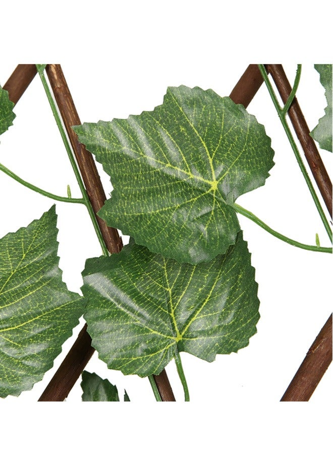 بلومنغ تايم 1.2m Artificial Extendable IVY Leaves Fence for Vertical Wall Garden Decoration - Image 4