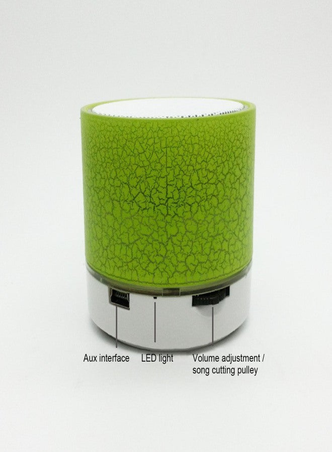 Mini Wireless Bluetooth Speaker Colorful Light Small Crack Luminous Sound Column Speaker Subwoofer Portable Support TF Card AUX - Image 4