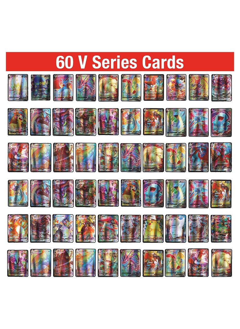 Pokemon 100 PCS Vmax Rare Cards Deck Box (60V Cards +40Vmax Cards) No Duplicates for Game Card, Good Gift for Kids Party  - Image 4