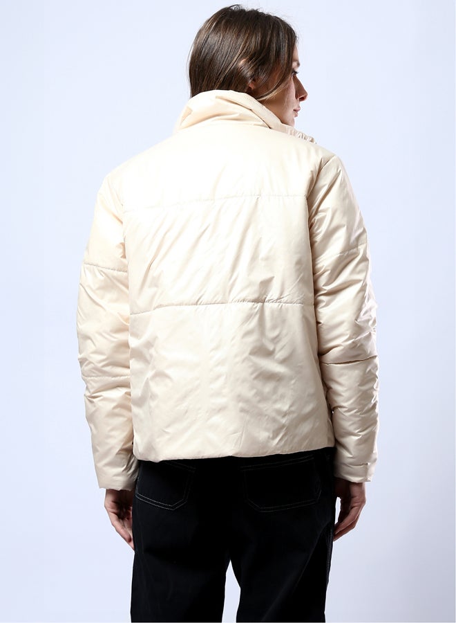 RAVIN Light Beige Waterproof Jacket with Side Pockets - Image 3