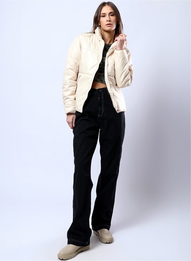 RAVIN Light Beige Waterproof Jacket with Side Pockets - Image 5