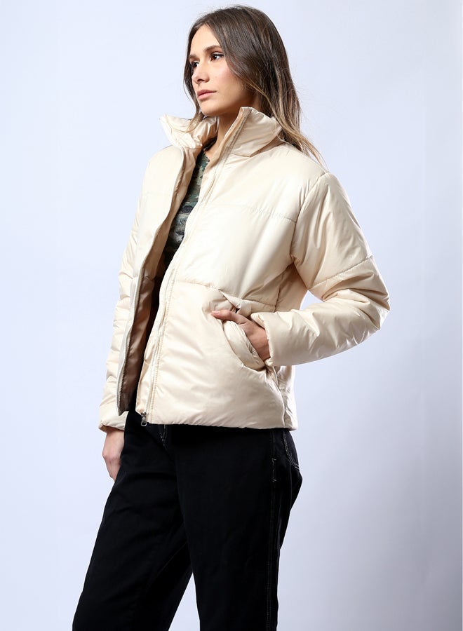 RAVIN Light Beige Waterproof Jacket with Side Pockets - Image 2