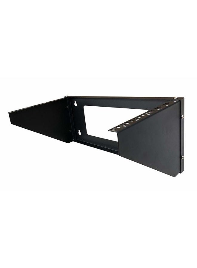 KENUCO (6U, Black) - 6U 48cm Wall Mountable Vertical Wall Rack Mount - Image 1