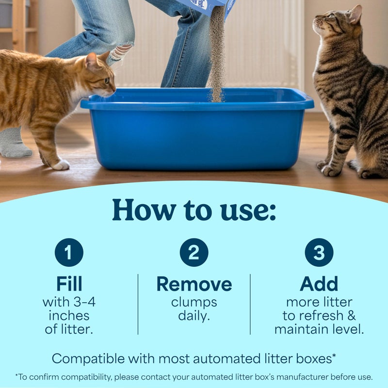 Fresh Step Clumping Cat Litter, Multi-Cat, Long Lasting Odor Control Kitty Litter with Activated Charcoal, Low Dust Formula, 14 lb - Image 4