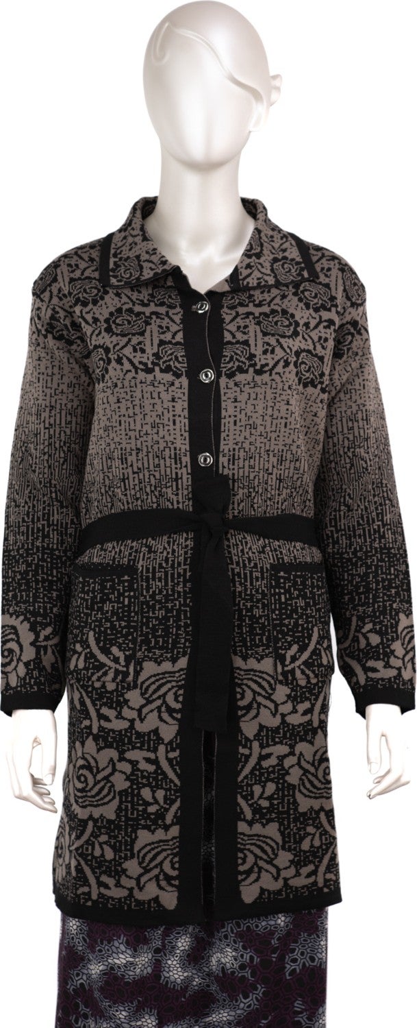 Oppland Women's Mother Cardigan Knitwear Buttoned with Pockets Woolen Woven  - Image 1