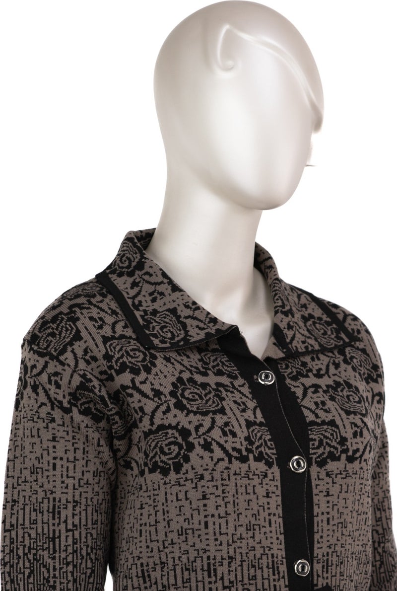 Oppland Women's Mother Cardigan Knitwear Buttoned with Pockets Woolen Woven  - Image 2