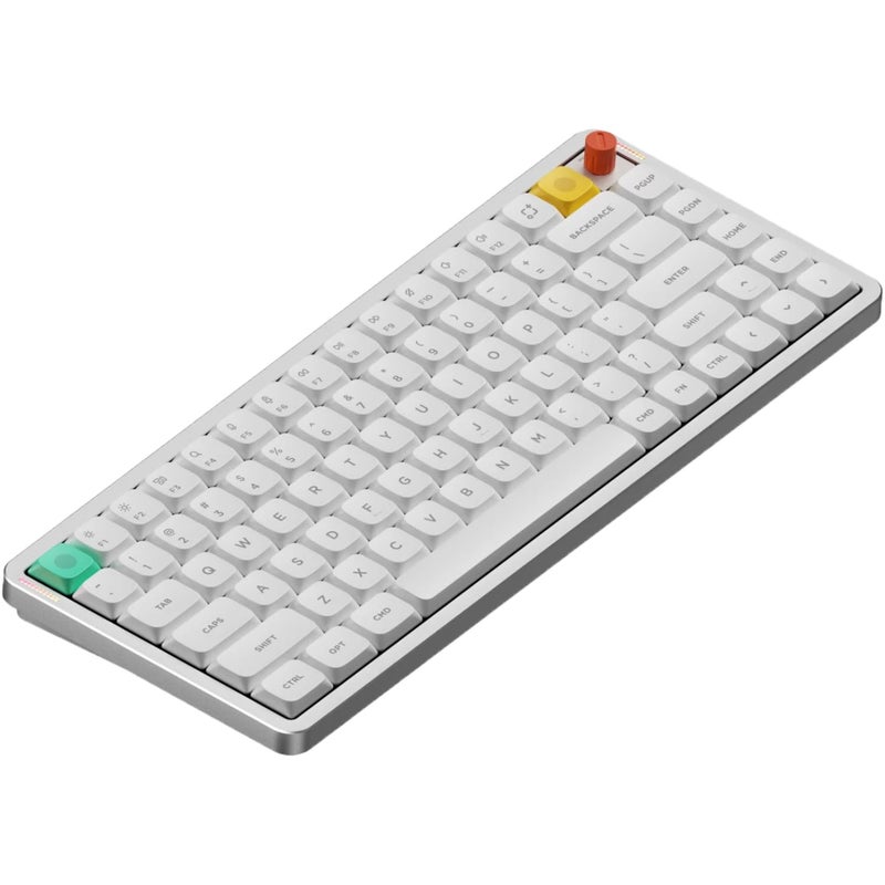 nuphy Air75 V3 Hot Swappable Wireless Mechanical Keyboard 84 Keys 75 Custom Low Profile Keyboard with Knob RGB Backlit Gasket Mounted Support Bluetooth24GHzUSBCWhiteRed Nano - Image 2