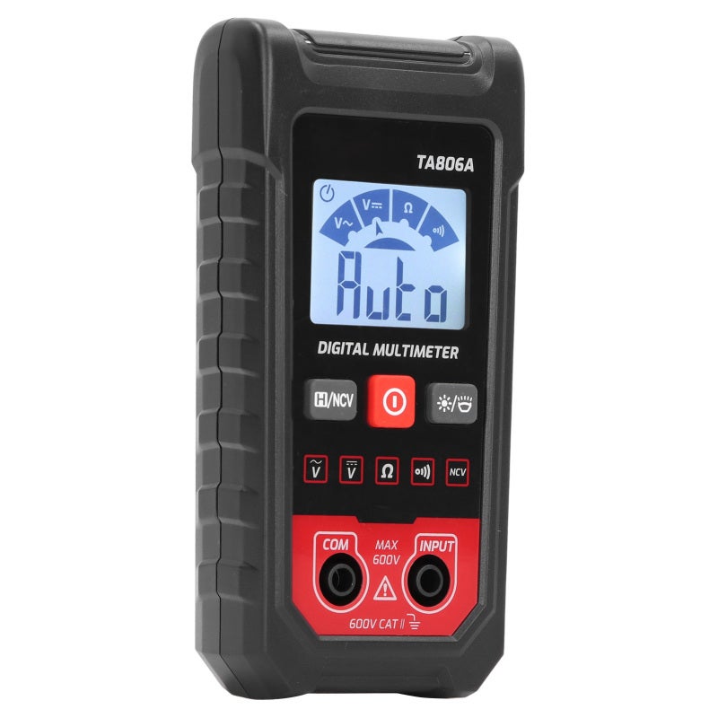 TASI Auto Multimeter ABS 0.8V-600V AC DC Voltage Resistance On Off - Automatic Identification Measurement 4000 Count Display for Indoor Use - Image 3