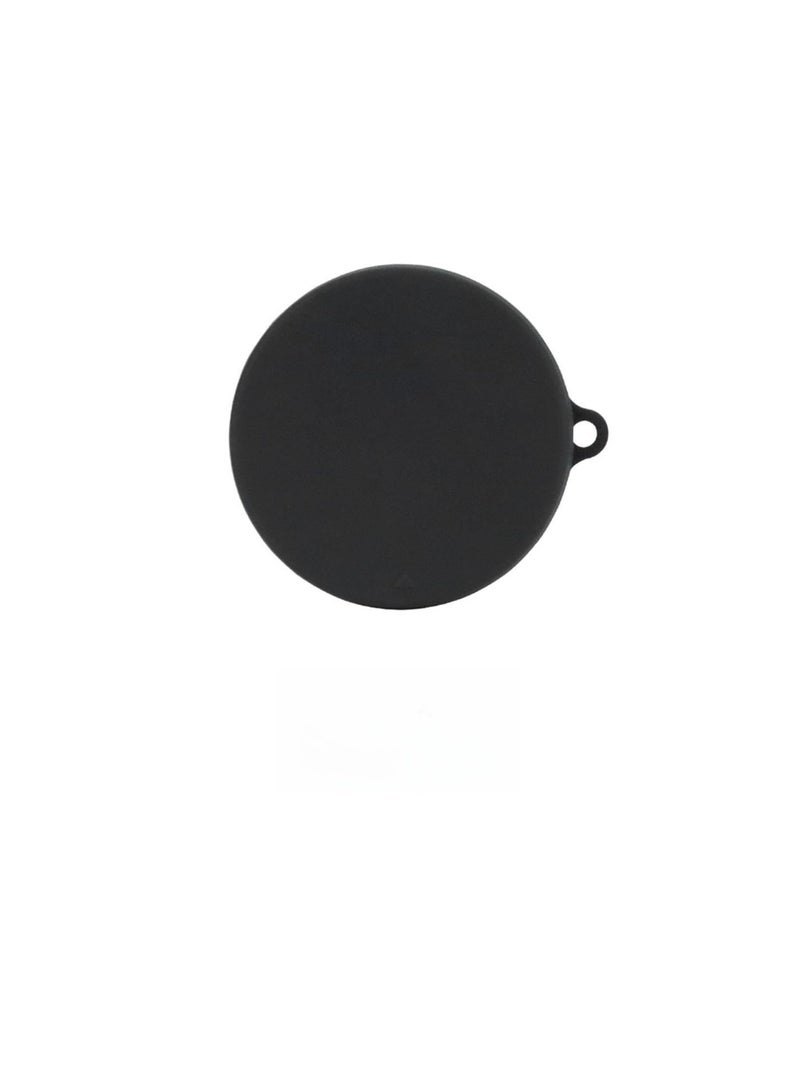 Silicone Cover Case Compatible with Oraimo Freepods 4 Portable Protective Case Cover With Keychain For Oraimo Freebuds 4 (Black) - Image 1