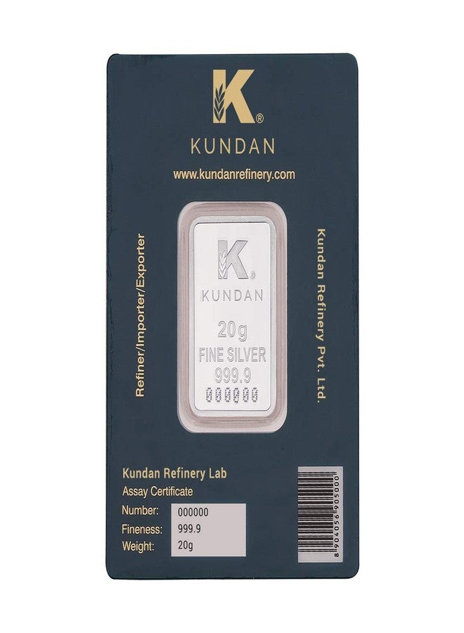 Kundan 20g (999.9) Peacock Silver Colour Bar - Image 4