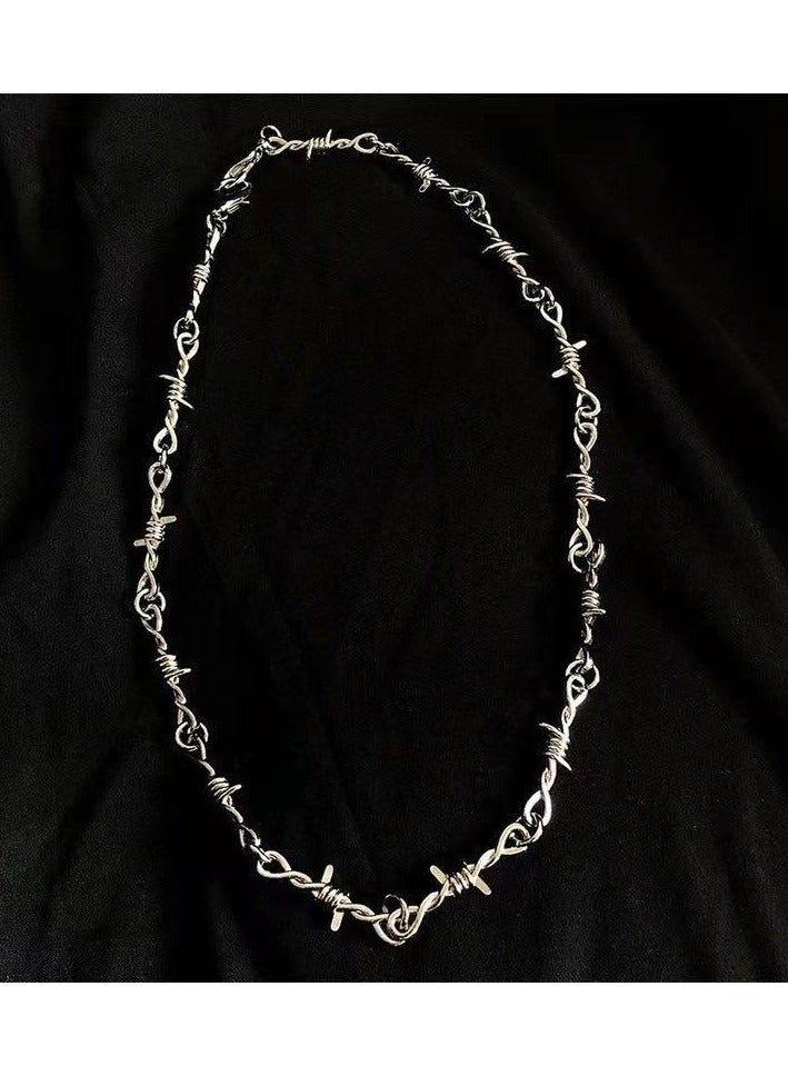 Goolsky Silver Metal Chain Necklace – Stylish Punk-Inspired Chain for Men & Women, Non-Fading, Streetwear/Daily/Casual Wear - Image 4