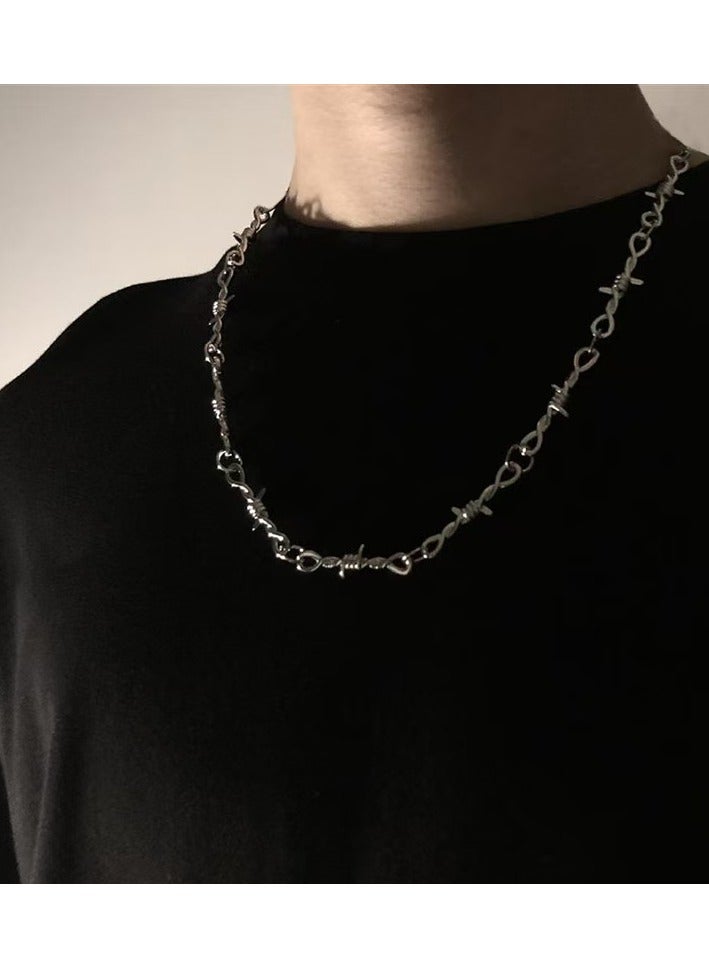 Goolsky Silver Metal Chain Necklace – Stylish Punk-Inspired Chain for Men & Women, Non-Fading, Streetwear/Daily/Casual Wear - Image 3