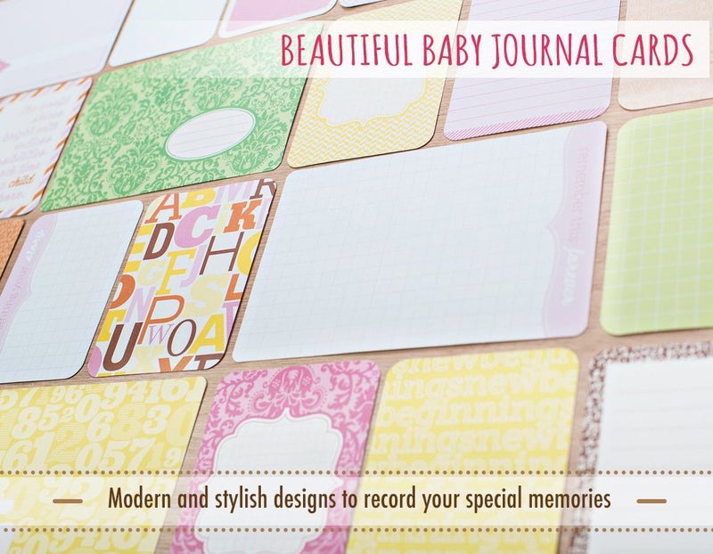 Fotovive Baby is Here! First Year Photo Album, Cinnamon, Baby Girl Cards, 60 Printed Photos - Image 5