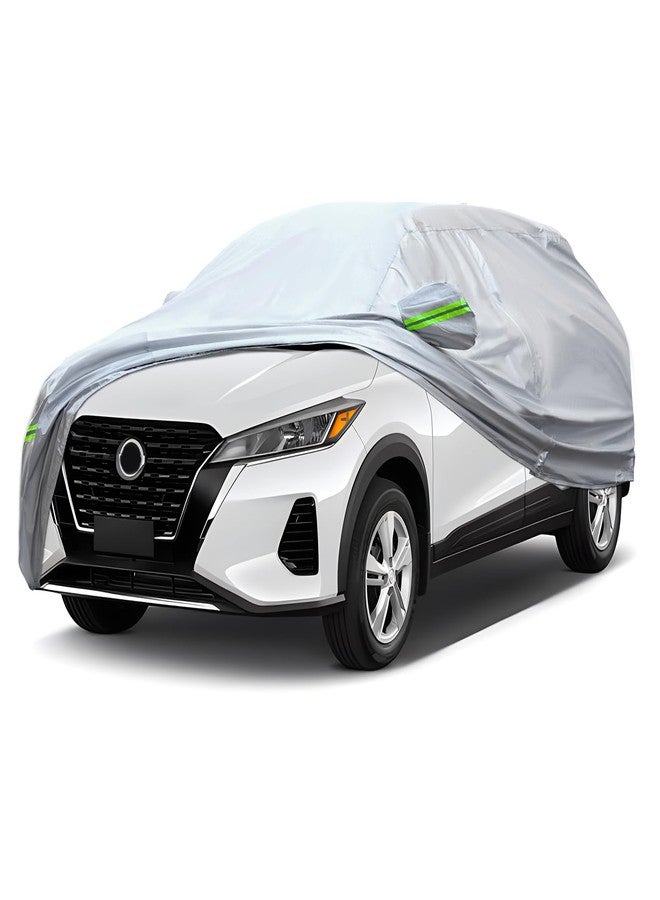 QUYDDC 360° Six Layers All Weather Car Cover Universal Fit for SUVs Up to 180", Waterproof, Snow Proof, UV Proof, Scratch Proof, Bird Droppings Proof with 6 Reflective Strips, Thicked Car Cover - Image 1