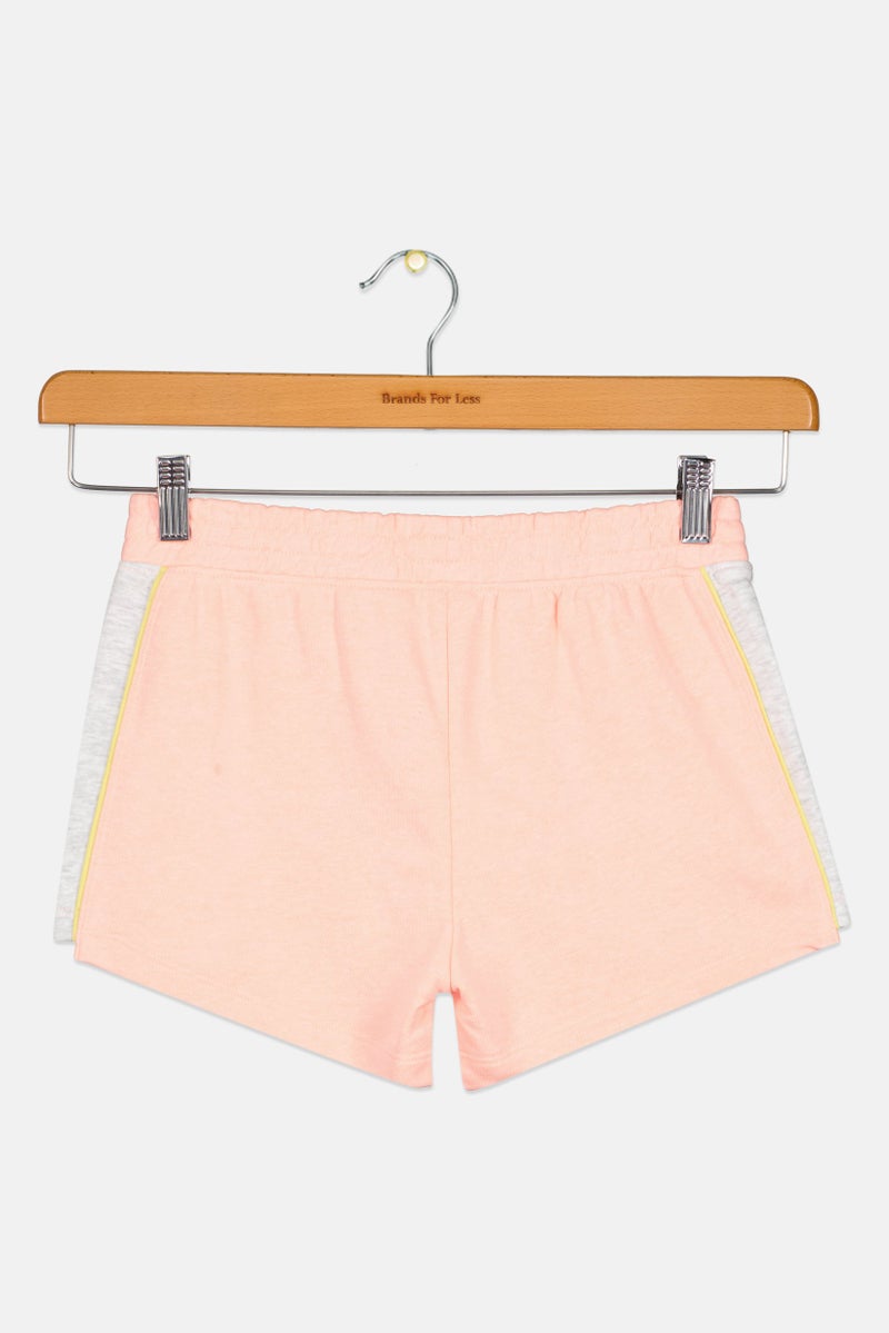 PUMA Kids Girl Sportswear Fit Outdoor Shorts, Peach - Image 3