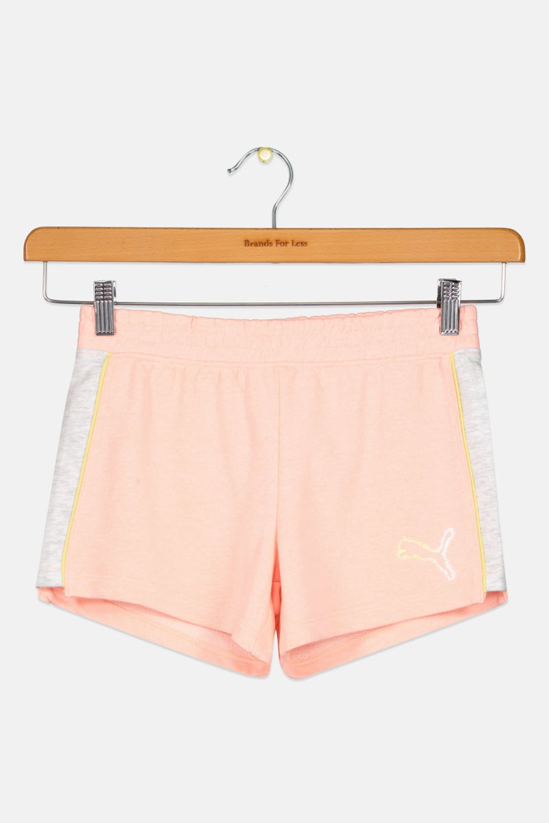 PUMA Kids Girl Sportswear Fit Outdoor Shorts, Peach - Image 2