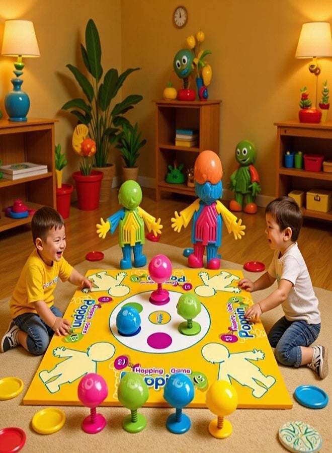 Poppin Hopping Desktop Puzzle Board Games, Catching Bouncing People Parent-Child Toys - Image 3