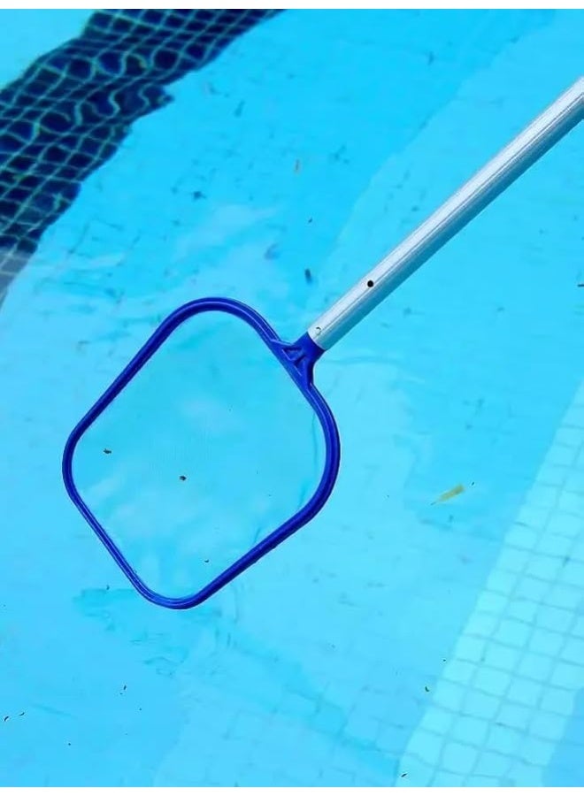 My souq Flat Pool Skimmer Net Leaf Rake Skimmer Mesh with Heavy-Duty Plastic Frame for Swimming Pools and Ponds - Blue - Image 3