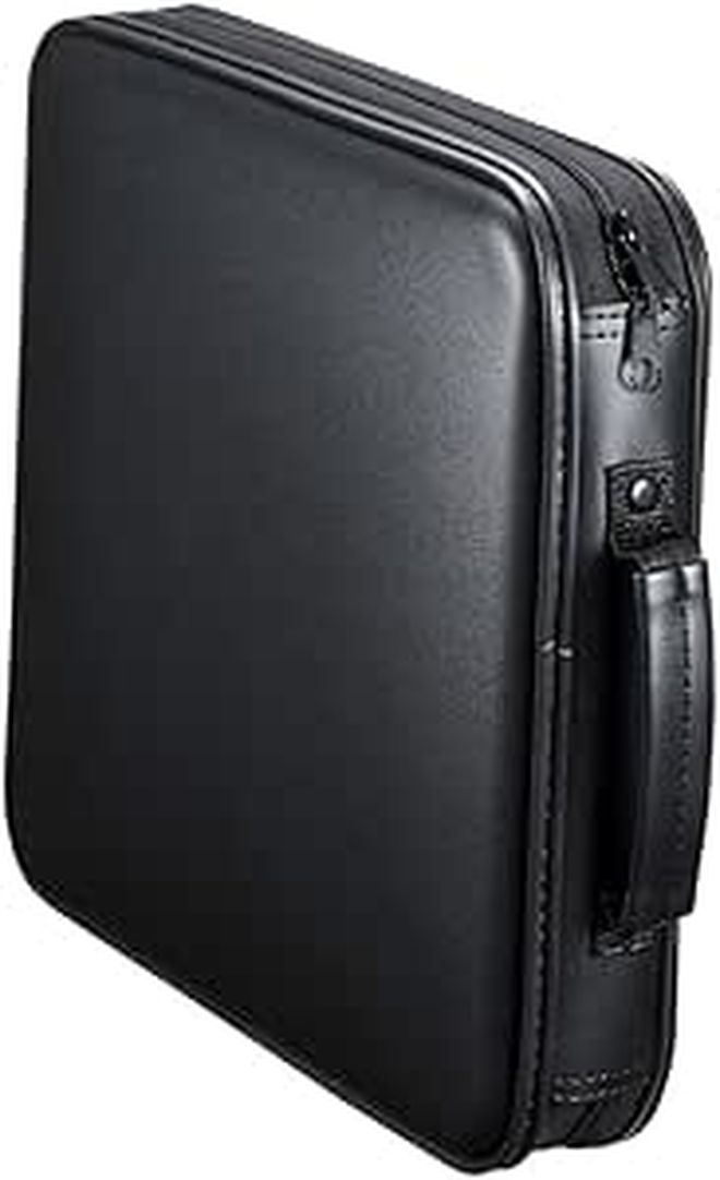 Large Capacity DVD Storage Case Disc Organizer For Car Home Portable CD Pouch With Zipper Convenient Handle Easy Carrying Nylon - Image 1