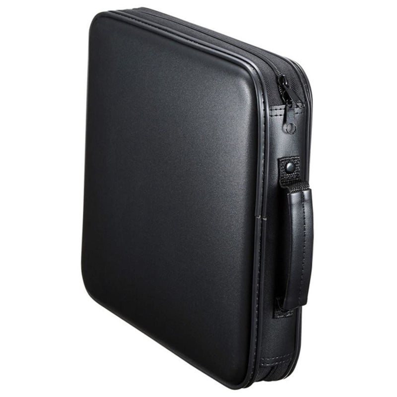 Large Capacity DVD Storage Case Disc Organizer For Car Home Portable CD Pouch With Zipper Convenient Handle Easy Carrying Nylon - Image 2