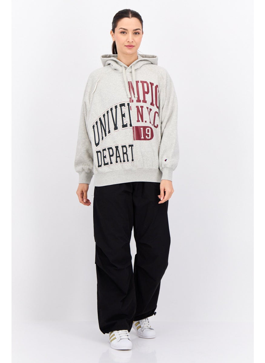 Champion - Women Custom Fit Long Sleeves Outdoor Sweatshirt, Grey - Image 1