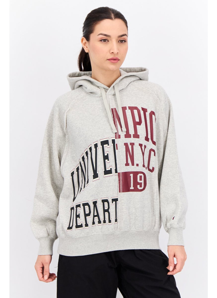 Champion - Women Custom Fit Long Sleeves Outdoor Sweatshirt, Grey - Image 1