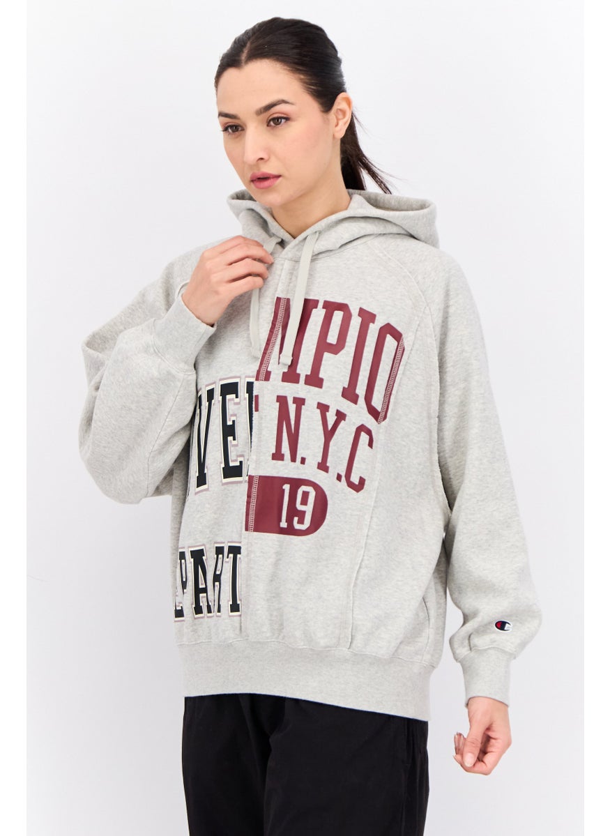 Champion - Women Custom Fit Long Sleeves Outdoor Sweatshirt, Grey - Image 1