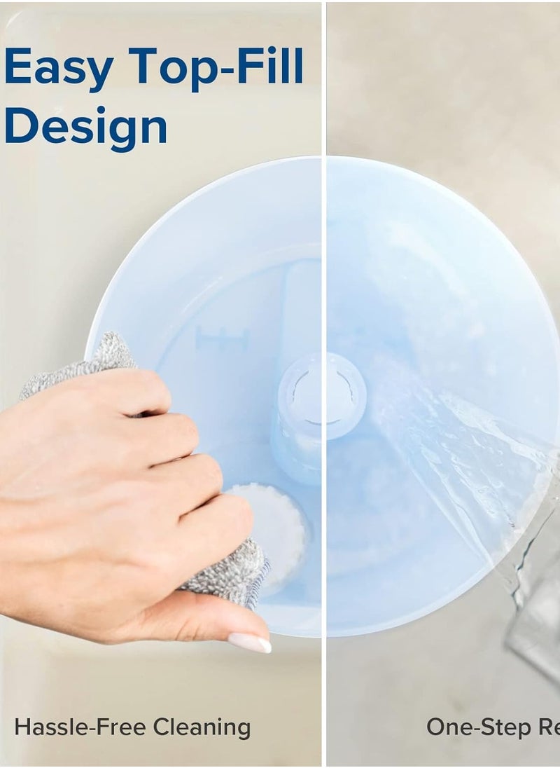 LEVOIT Dual Humidifier 150 for Bedroom Large Room,  Cool Mist Top Fill Essential Oil Diffuser for Baby Nursery and Plants, 360° Nozzle, Quiet Rapid Ultrasonic Humidification for Home, Blue. - pzsku/Z748067F72AA4C71C6207Z/45/_/1727950461/4e219e3c-86c6-4f19-bde1-23ec58c0a835