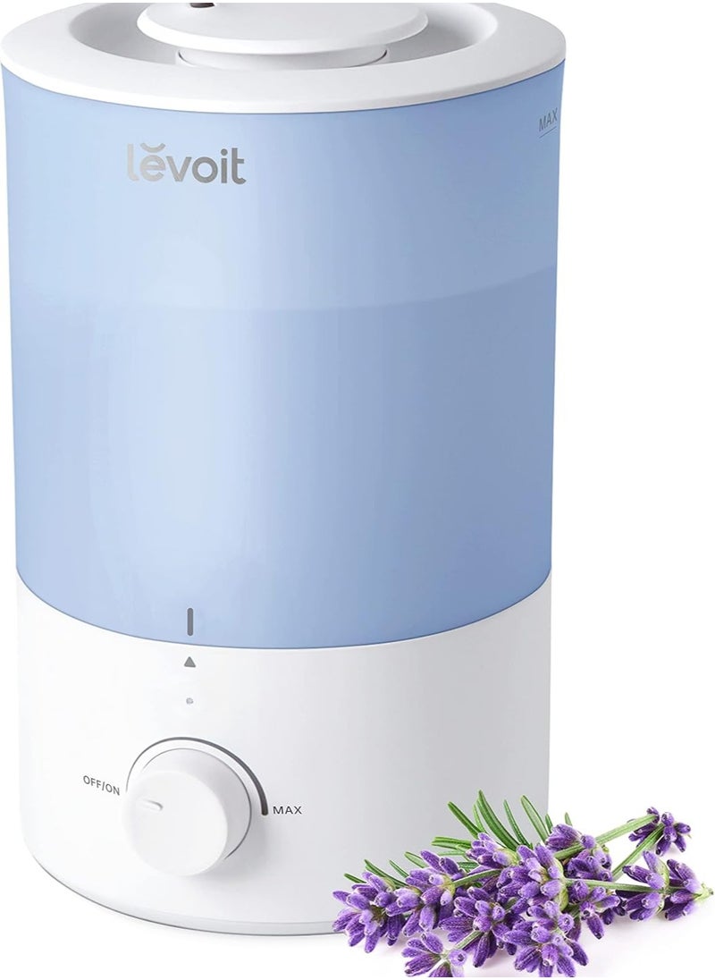 LEVOIT Dual Humidifier 150 for Bedroom Large Room,  Cool Mist Top Fill Essential Oil Diffuser for Baby Nursery and Plants, 360° Nozzle, Quiet Rapid Ultrasonic Humidification for Home, Blue. - pzsku/Z748067F72AA4C71C6207Z/45/_/1727951261/f559c08a-c489-462d-870b-d8f08e387252
