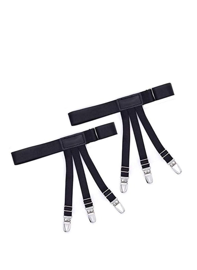 Generic - Adjustable Elastic Shirt Stay with Non-Slip Clips – Men's Shirt Holder with Straps and Secure Grips - Image 1