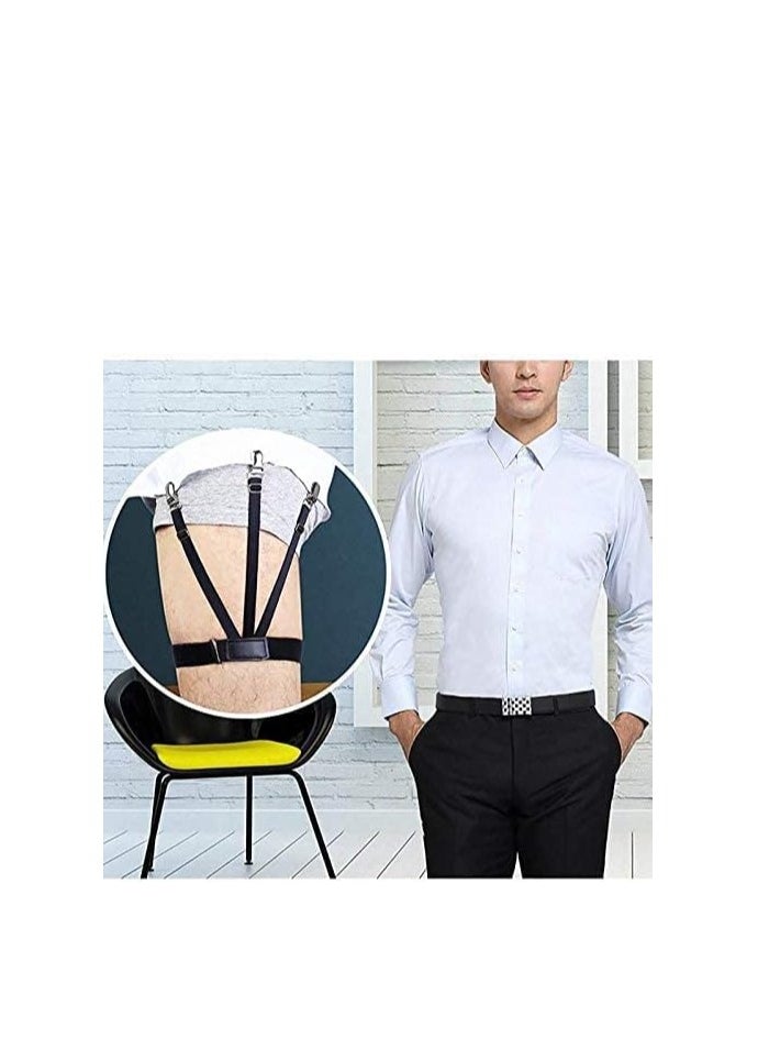 Generic - Adjustable Elastic Shirt Stay with Non-Slip Clips – Men's Shirt Holder with Straps and Secure Grips - Image 1