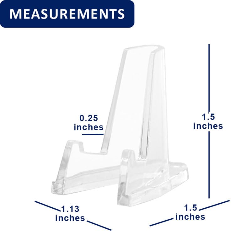 OnFireGuy Clear Display Stand Easel for Holder Coin Capsules Challenge Medals Casino Chips, 10 Pack - Image 3