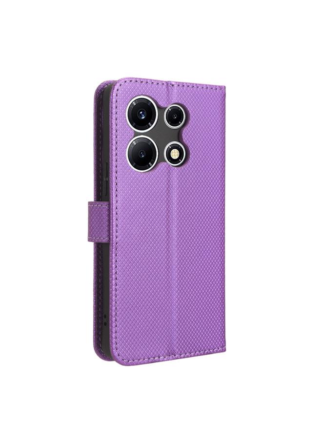 Zaboon Case For Infinix Note 30 VIP Diamond Texture Leather Phone Case - Image 3