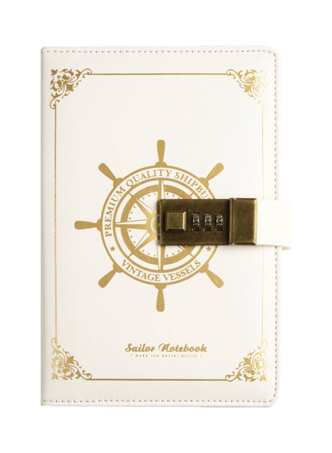 NIBEMINENT Vintage Journal Diary White/Gold