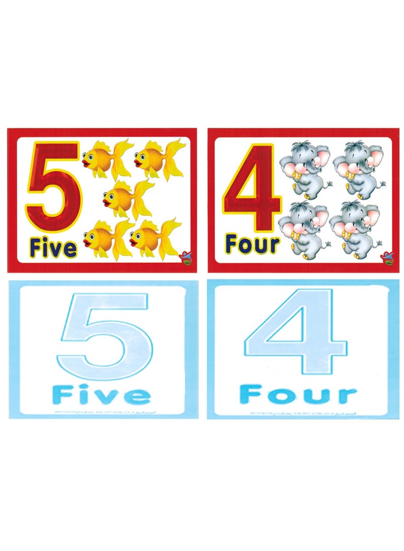 English Numbers Flashcards And Cards + 2 Assorted Card Sets 16cm x 11.5cm - Image 3