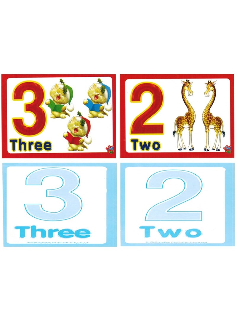 English Numbers Flashcards And Cards + 2 Assorted Card Sets 16cm x 11.5cm - Image 1