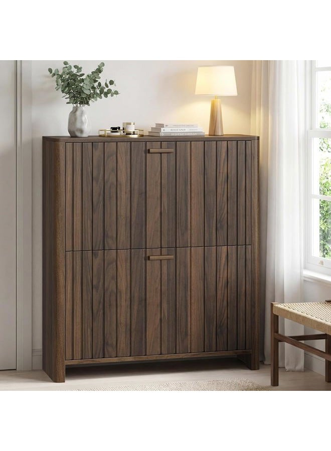 Smart FENDEE Shoe Cabinet Gradient Wood - Image 1