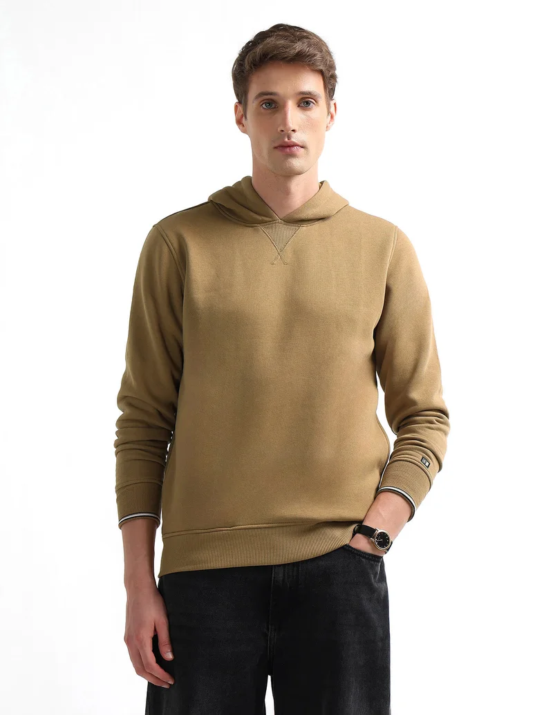 Arrow Solid Regular Fit Sweatshirt