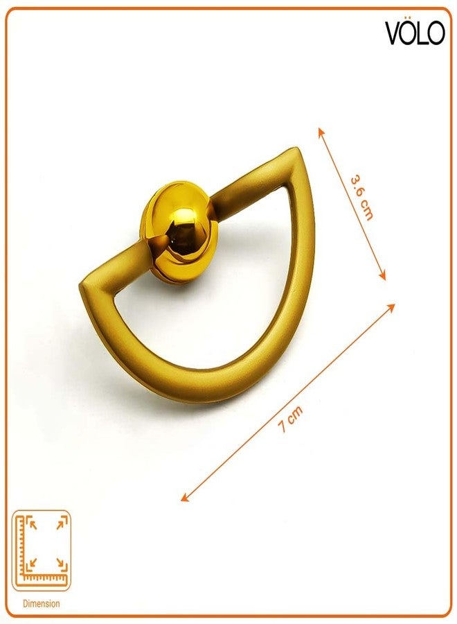 VOLO Knobs for Drawers and Cabinets - Versatile Solution for Home, Kitchen, Office, and Hotel (Model S-194) (2, Gold) - Image 2