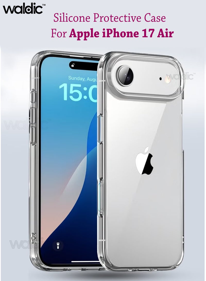 Waldic Apple iPhone 17 Air Premium Case | Premium Silicone Case Cover Designed for Apple iPhone 17 Air | Apple iPhone 17 Air Case Camera and Drop Protection Thin Protective Back Cover Case for Apple iPhone 17 Air  - Clear - Image 1