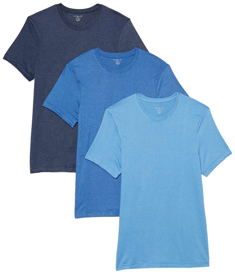 Evolve Men's Performance Cotton 3 Pack Crew Neck T-Shirts - Image 1