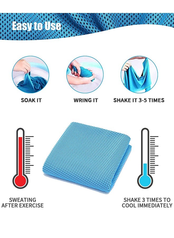 GROIC 2-Pack Sports Wristbands, Cooling Towel Quick Dry Sweat-Absorbent Bracers, Running Wrist Wipes, Sweat Towels, Wrist Support Sports Fitness Gear  - Image 2