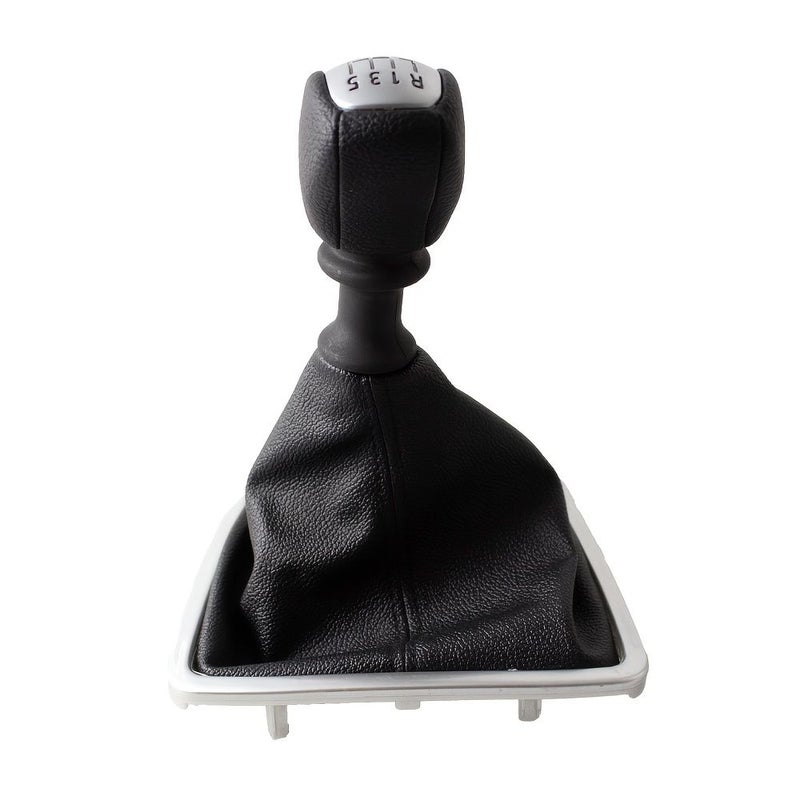 Genuine 5 Speed Manual Shift Knob for Renault Bluebird MK3 2007 2014 6 Speed Gear Stick Cover Anti Slip Grip Black Faux Leather Direct Replacement OEM Upgrade - Image 2