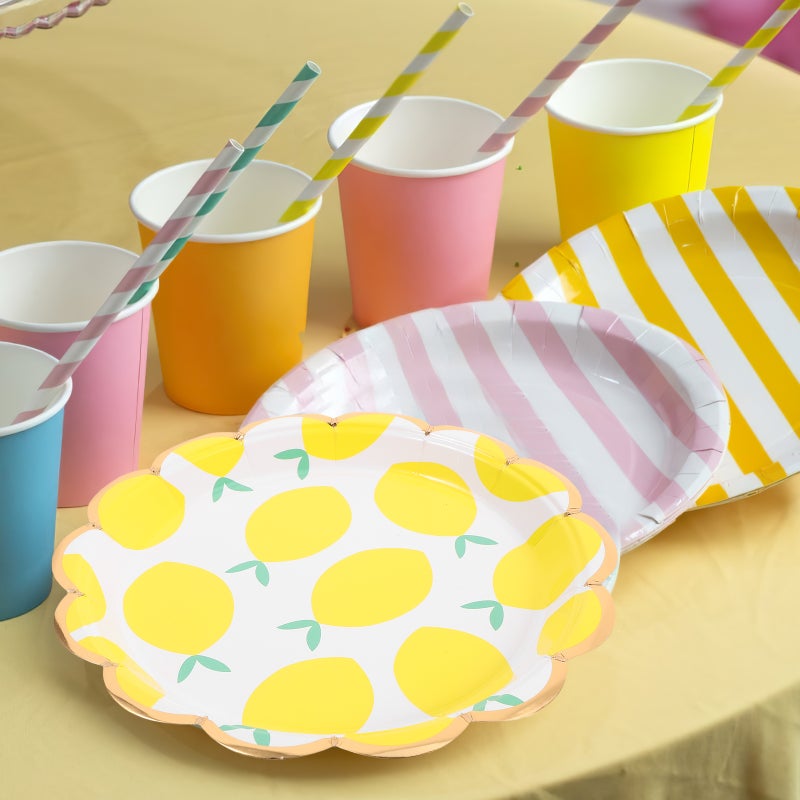 20 pcs Party Paper Plate 22.5cm Pattern Tableware for Parties Picnics and Gatherings paper plate for Birthdays BBQs and Outdoor Events - Image 2